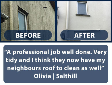 What they say about Rooney’s Roof Cleaning:

“A professional job well done. Very tidy and I think they now have my neighbours roof to clean as well.” Testimonial from Olivia in Salthill, Co. Galway